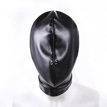 Load image into Gallery viewer, SM Training PU All-Inclusive Headgear Hoods Blindfold with Nostril Female Couple Bondage Toys JL-22
