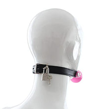 Load image into Gallery viewer, Romi Silicone Mouth Ball Gag with Lockable Adjustable Strap Open Mouth Restraints Fantasy Sex Toys for Lover Couple (Pink)
