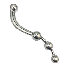 Load image into Gallery viewer, Stainless Steel Prostate Pull Bead Massager Masturbation Stick Back Court Plug Anal Plug (Size Optional Size) (s)
