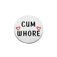 Mature Sex Token Gift Valentines Day Token Sex Game Gift for Husband Boyfriend (CUM WHORE 2.0 K)