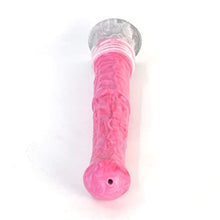 Load image into Gallery viewer, FRRDEI Ejaculating Horse Dildo G Spot with Suction Cup, 11 inch Liquid Squirting Dildo Silicone Multi Color Anal Dildo for Men Women - Red
