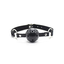 Load image into Gallery viewer, FHBWQY Sexy BDSM Binding Toys Open Mouth, Plug Mouth, Sex, Leather Mouth Ball with Holes, Adult Passion Props (Color : A)
