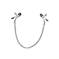 Nipple Clamps Non Piercing Stainless Steel Adjustable with Chain Nipple Clips for Women Men Nipple Jewelry