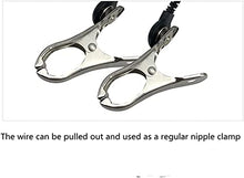 Load image into Gallery viewer, PEALAND Electric Shock Nipple Clip, Nipple Clamps, Adjustable Current Level Electric Nipple Clamps, Nipple Jewelry Non Piercing, Suitable for Ladies Own Use and Flirting with Couples (Tip)
