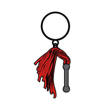 Load image into Gallery viewer, WOOD ROCKET Flogger Soft Enamel Sex Toy Keychain | Adult Keychain
