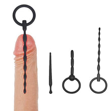 Load image into Gallery viewer, 3 Piece Portable Black Silicone Male Tool for Advanced and Beginner
