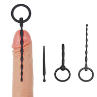 3 Piece Portable Black Silicone Male Tool for Advanced and Beginner