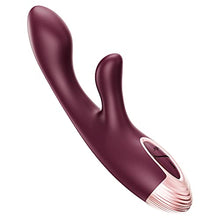 Load image into Gallery viewer, G-spot Rabbit Vibrator by ROSE RAIN, Heating Rechargeable Waterproof Wand Massager
