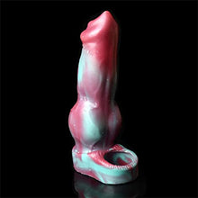 Load image into Gallery viewer, Silicone Penis Sleeve Enlarger Male Penis Extension Sleeve with Cock Ring, Realistic Dog Knot Penis Sheath Cock Extender Sleeve Adult Sex Toys (Colorful)
