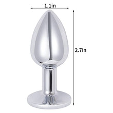 Load image into Gallery viewer, Small Anal Plug, Anal Toy Plug Beginner, Personal Sex Massager, Stainless Steel Butt Plug for Women Men Couples Lover, Orange
