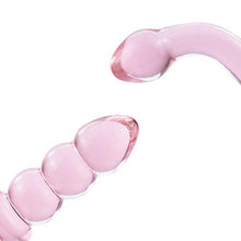 Load image into Gallery viewer, Bent Pleasure Wand G-spot Dildo Transparent Anal Butt Plug for Men Women
