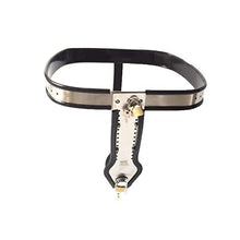 Load image into Gallery viewer, LESOYA Female Stainless Steel Adjustable Chastity Belt Device Lockable T-Type Bondage Restraint Briefs with Metal Plug
