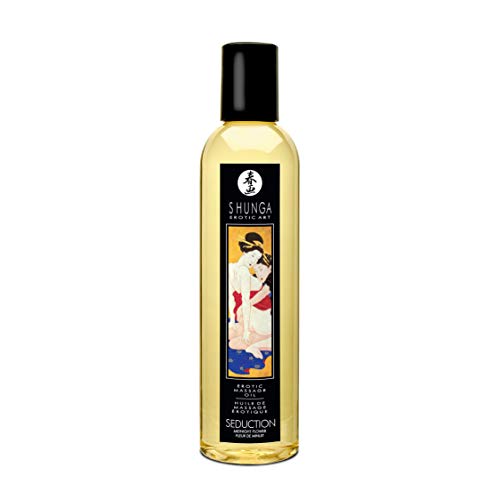 Shunga Erotic Massage Oil 8.0 Fluid Ounces (Asian Midnight Flower Seduction)