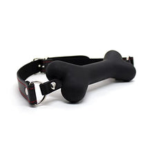 Load image into Gallery viewer, COVETHHQ Doggy Bone Mouth Ball Gag Silicone Fetish Slave Ball Gag Oral Fixation Mouth Stuffed Sex Toys for Couples (Color : Red)
