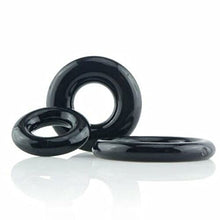 Load image into Gallery viewer, Berzo Set of 3 Silicone Super-Stretchy Donut Shaft Enhancer Rings Pleasure for All23394
