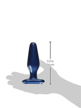 Load image into Gallery viewer, Doc Johnson Pretty Ends - Butt Plug - Medium - 5.6 in. Long and 1.6 in. Wide - Great for Beginners and Intermediate - Sturdy Flared Base - Anal Toy - Midnight Blue
