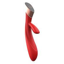 Load image into Gallery viewer, Adult Sex Toys Metis Touch Panel Rabbit Vibrator Red
