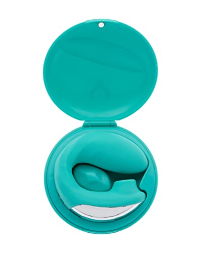 Share Satisfaction Sutra - Dual Stimulation Vibrator with Suction, 5 Suction Modes, 10 Vibration Patterns, Moveable Arm to fit Your Body, Travel Lock Case, Waterproof, USB Rechargeable - Teal