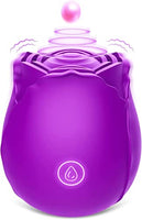 Sex Rose Stimulator for Women, Mini Clitoral Vibrator Stimulator with Sexual Vibrating for Clitoris & Nipple Stimulation, Adult Sex Toys & Games for Women Couples, Purple