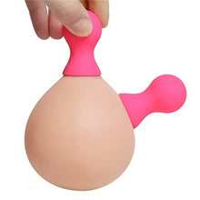 Load image into Gallery viewer, Silicone Nipple Suction Toy Cups Nipple Pullers Aspirator Breast Stimulator Bondaged Nipple Clamps Toys with Soft Bag
