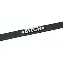 Load image into Gallery viewer, Sex Leather Collar with Diamond Decorating Word (Bitch)
