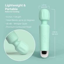 Load image into Gallery viewer, Personal Vibrator Wand - Sex Toys [Clit Stimulator Vibrators] Vibrator for Her | Sex Toy | Personal Wand Massager | Butterfly Vibrators | Quiet Female Adult Toys - Mint Green
