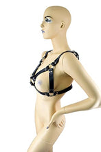 Load image into Gallery viewer, Axovus Female Leather Chest Harness Black
