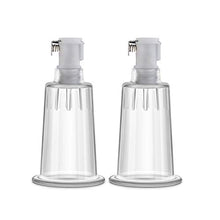 Load image into Gallery viewer, Blush Temptasia Nipple Pumping Cylinders - Set of 2 - 1 Inch Wide - Nterchange Compatible Replacement Upgrade for All Temptasia Nipple Pumps Sex Sexual Enhancing Toy for Women - Clear
