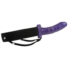 Load image into Gallery viewer, Adam &amp; Eve Universal Hollow Strap On Dildo, Purple | Realistic &amp; Adjustable PVC Dildo for Men and Women | 6 L x 1.75 W | 2 Waistband Fits up to 42 Waist
