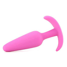 Load image into Gallery viewer, Doc Johnson Mood - Naughty 1 - Silicone Anal Plug - Medium - 3.9 in. Long and 1 in. Wide - Tapered Base for Comfort Between The Cheeks - Medium - Pink
