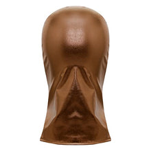Load image into Gallery viewer, Hedmy Unisex Sexy Head Mask Shiny Hood Headgear Role Playing Game Erotic Open Mouth Hood Mask Brown C One Size
