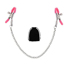 Load image into Gallery viewer, Nipple Clamps with Metal Chain, Adjustable Breast Clamps for Women Men, Non Piercing Nipple Clips for Women Men Pleasure (Pink)
