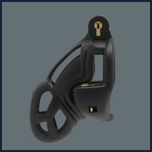 Load image into Gallery viewer, Male Chastity Lock CB Kit, Cock Cage Double Lock Design Chastity Lock Breathable,52,M
