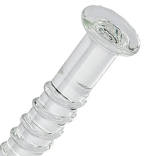 Load image into Gallery viewer, Crystal Anal Plug Masturbation Sex Toy, Transparent Thread Design Butt Plug SM Pleasure Wand Glass Massage Dildo Penis Trainer Toys with Unique Bottom Safety Design for Couples Women and Men (M)
