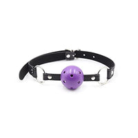 FHBWQY Sexy Sm Bondage Toys Mouth Plug Sex Supplies Hole Leather Mouth Ball Adult Couple Passion Props (Size : D)