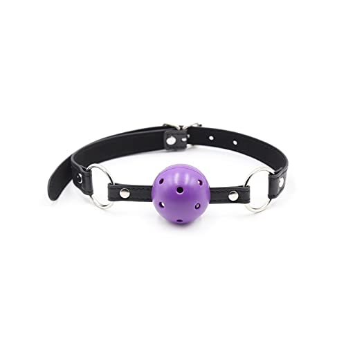 FHBWQY Sexy Sm Bondage Toys Mouth Plug Sex Supplies Hole Leather Mouth Ball Adult Couple Passion Props (Size : D)