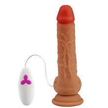 Load image into Gallery viewer, Clitoralis Stimulator for Women Thrusting Vibrator Lifelike G spot Automatic Skin Realistic Liquid Silicone Stimulation Swing Dildo Penis Telescopic Rabbit Vibrate Heating
