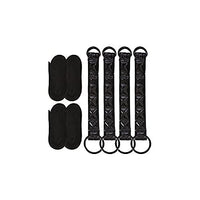 NS Novelties Sinful Black Bed Restraint Straps