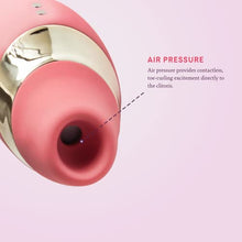 Load image into Gallery viewer, The Adventurer Air Pressure Vibrator | Rechargeable &amp; Shower-Friendly | Made with Velvet Soft Silicone | 5 Air Sensations &amp; 10 Vibrating Speeds Pink

