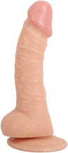 Load image into Gallery viewer, 6 Inch Realistic Dildo, Body-Safe Material Lifelike Huge Penis with Strong Suction Cup for Hands-Free Play, Flexible Cock with Curved Shaft and Balls for Vaginal G-spot and Anal Play
