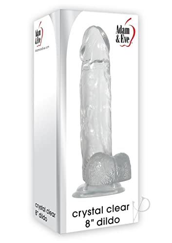 Adam and Eve Crystal Clear 8 inches Dildo