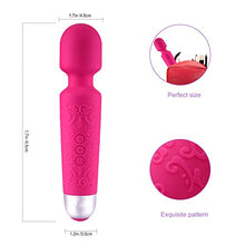 Load image into Gallery viewer, FORESTLANG Rechargeable Personal Massager - 20 Patterns &amp; 8 Speeds, Vibrator for Her Pleasure, Quiet &amp; Small Vibrator(Pink)
