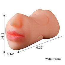 Load image into Gallery viewer, 3 in 1 Lifelike Pocket Pussy Male Masturbator Toy with 3D Realistic Vagina and Tight Anus Sex Stroker, Portable Flesh Light Sex Doll with Three Channels Man Masturbation Stroker Adult Sex Toys
