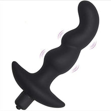 Load image into Gallery viewer, ERUN Vibrating Butt Plug Vibrating Anal Beads Butt Plug - Flexible Silicone 10 Vibration Modes Graduated Design Anal Sex Toy Dildo Soft Anal Vibrator Waterproof for Men Women
