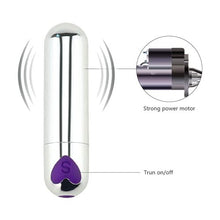 Load image into Gallery viewer, Fast Receive Waterproof Bullet Tool for Women Pleasure, Mini Travel Pocket Size, Personal Bullet Setting Quiet 10 Modes Powerful Mini Stick Electric Portable Small Bullet (Sliver)
