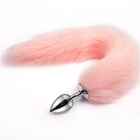 Oligage Fox Tail Anal Plug Sexy Toys Anus for Women Role Games Product Couples (Color : GS01-pink)