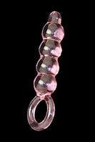 Loveria Pink Unique Design Sex Toy Anal Plug/Adult Toys/Glass Dildo