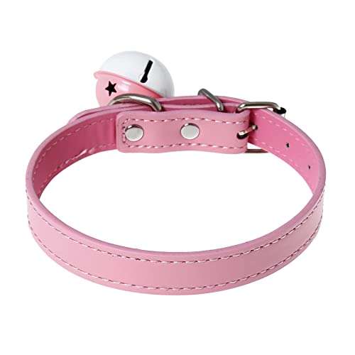 Collar Band Sexy Metal Bell Faux Leather Comfortable Neck Belt for Bedroom Collar Band,Gifts For Her