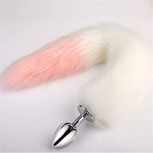 Load image into Gallery viewer, LSCZSLYH Metal Anal Plug Fox Tail Sex Erotic Accessories Plush Steel Butt Metal Adult Games Slave Sex Accessories for Woman Couples Sexo (Color : GS01-pink)
