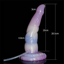 Load image into Gallery viewer, Realistic Ejaculating Squirting Dildo with Suction Cup, Knotted Dildos with Balls, Silicone Animal Dildo, Flexible Huge Dildo, Anal Dildo Adult Sex Toys (Light Purple)
